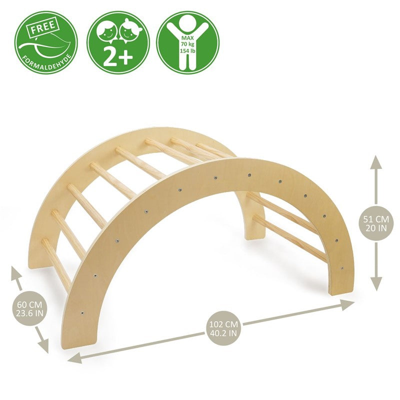 Arco de Escalar y Balancín 2 en 1 Jungle Montessori