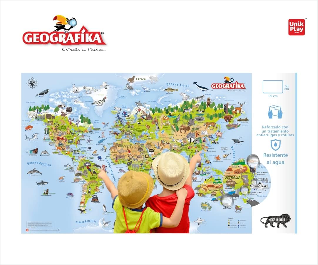 Geografika. Juego de Mesa con Mapamundi