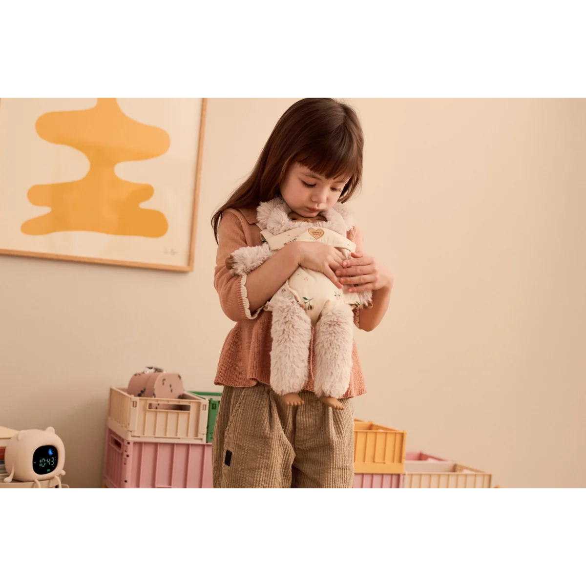 Portamuñecos Eleanor mini me Peach Liewood