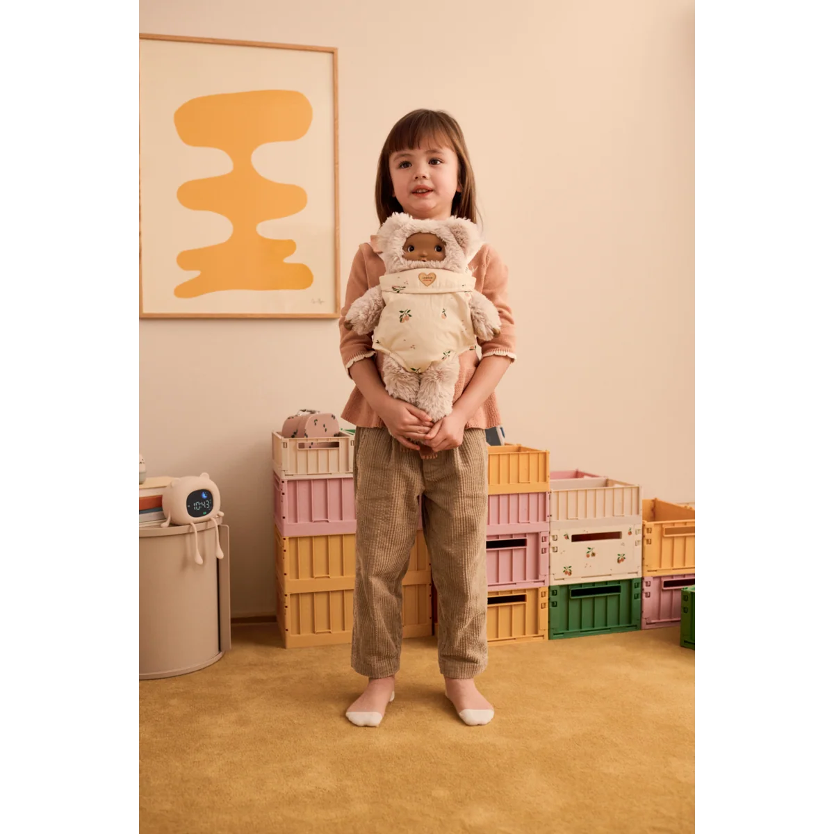 Portamuñecos Eleanor mini me Peach Liewood