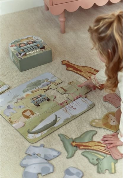 Puzzle 6 en 1 FSC Safari Friends de Little Dutch