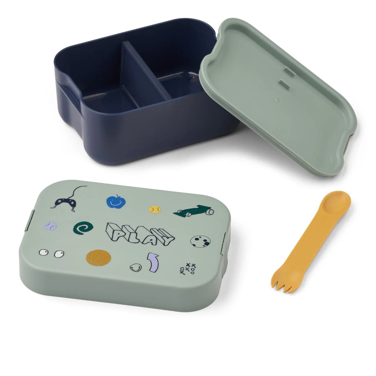 Tupper Fiambrera Kamil Play Peppermnt de Liewood