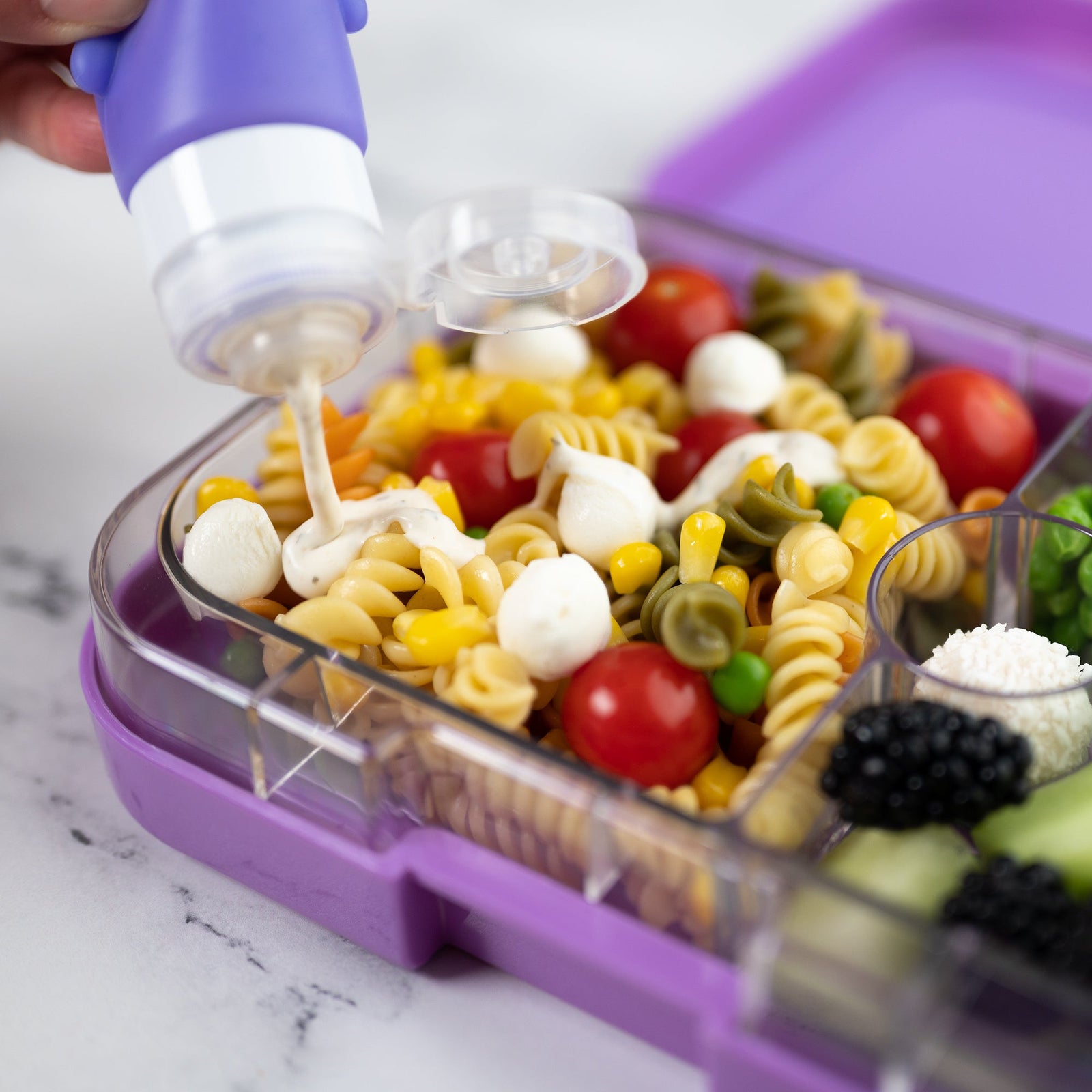 3 Mini dispensadores Yumbox Squeezy Unicornios