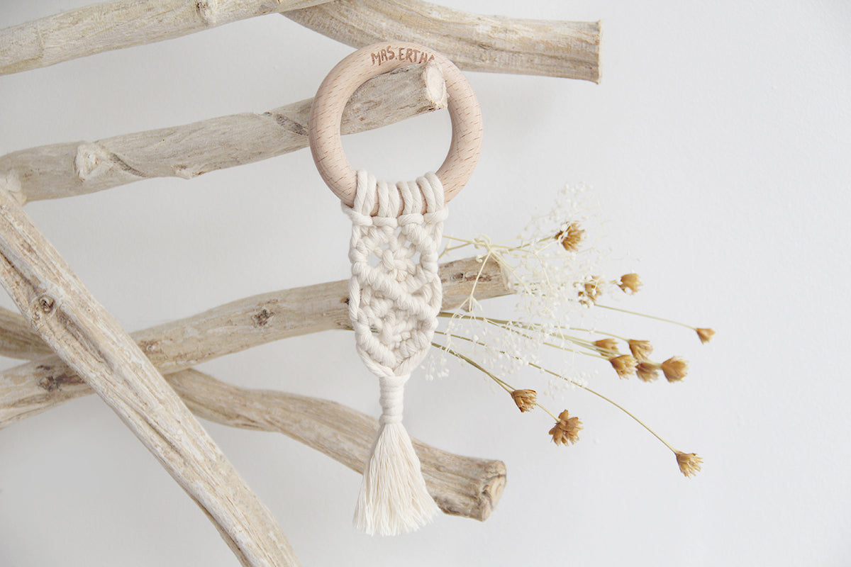 Mordedor Sia macramé natural MrsErtha