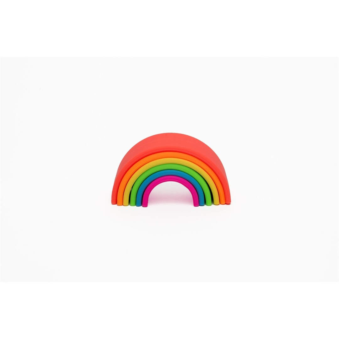 Arco iris Dena de colores neón