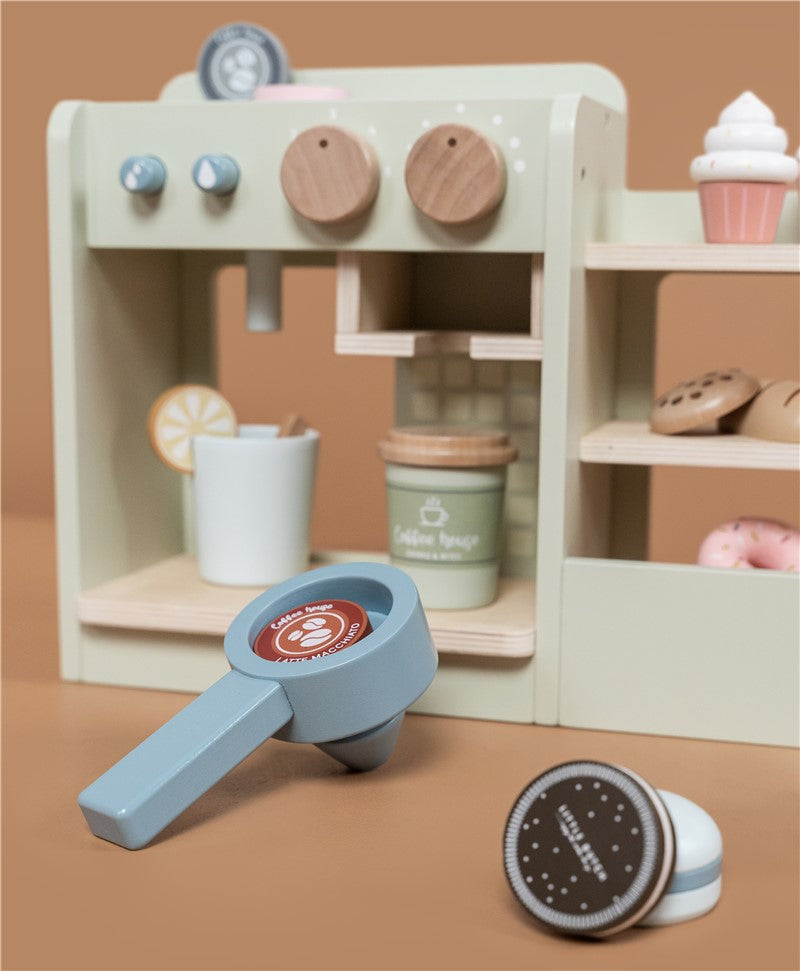 Café corner de madera de Little Dutch