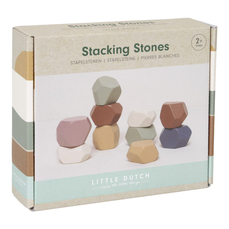 Rocas apilables madera Vintage FSC de Little Dutch