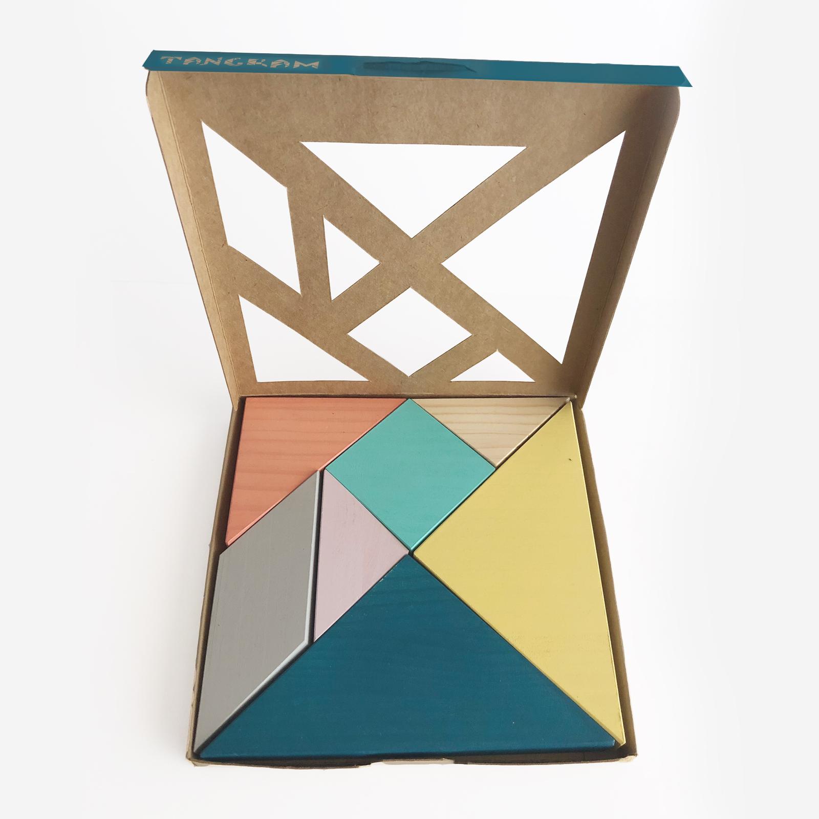 Tangram de madera Pastel Me&Mine