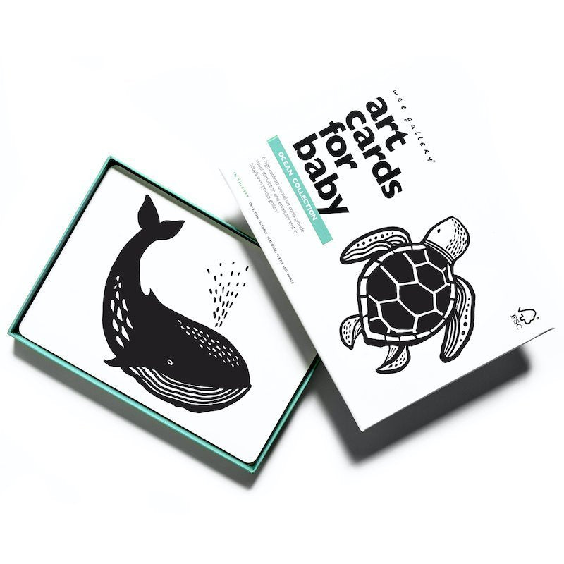 Tarjetas de Wee Gallery Oceano Art Cards contraste