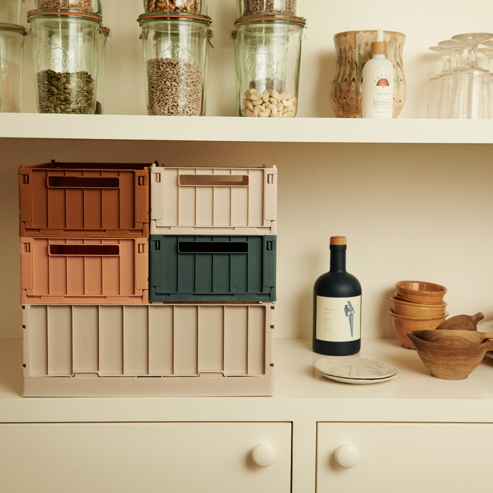 Pack de 2 Caja Plegable Mediana Weston Rosa de Liewood