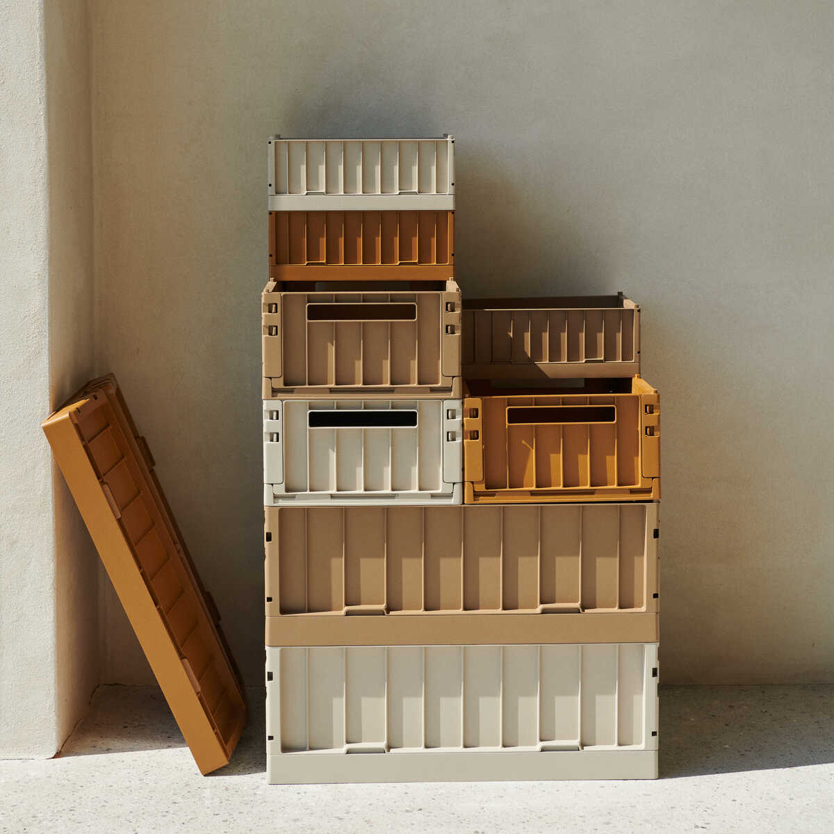 Caja Plegable Grande Weston Caramelo de Liewood