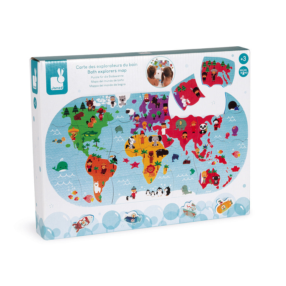 Mapa del Mundo baño Janod