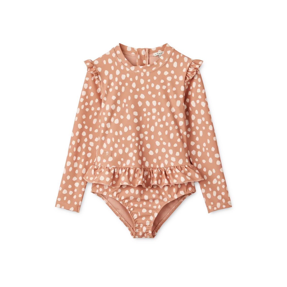 Bañador mangas niña Sille Leo spots Tuscany de Liewood
