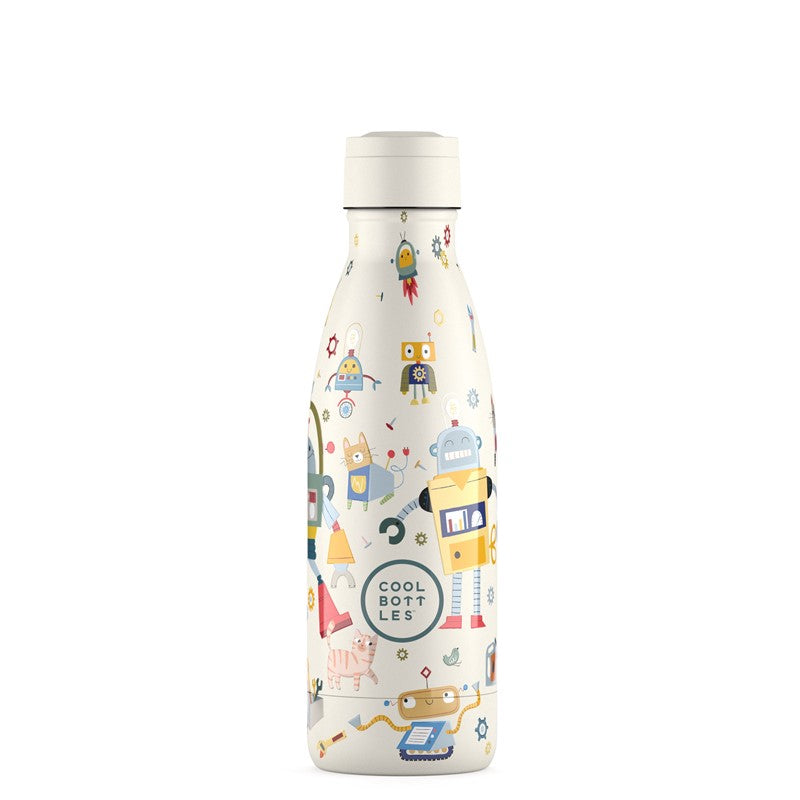 Botella Térmica Acero Cool Bottles Messy Robots 350ml
