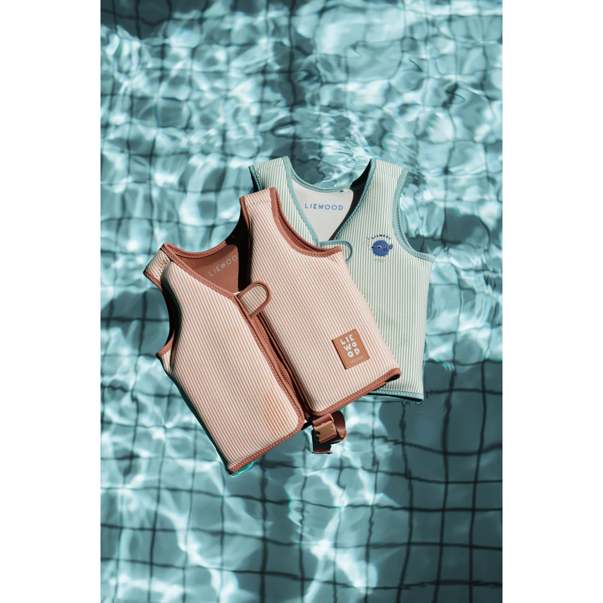 Chaleco flotador infantil Seersucker Dove Peppermint Liewood