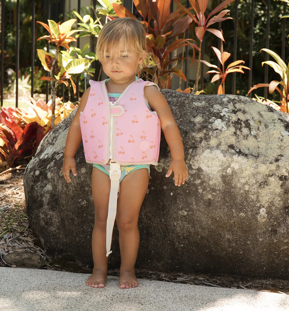 Chaleco flotador infantil Sunnylife Cotton candy rosa