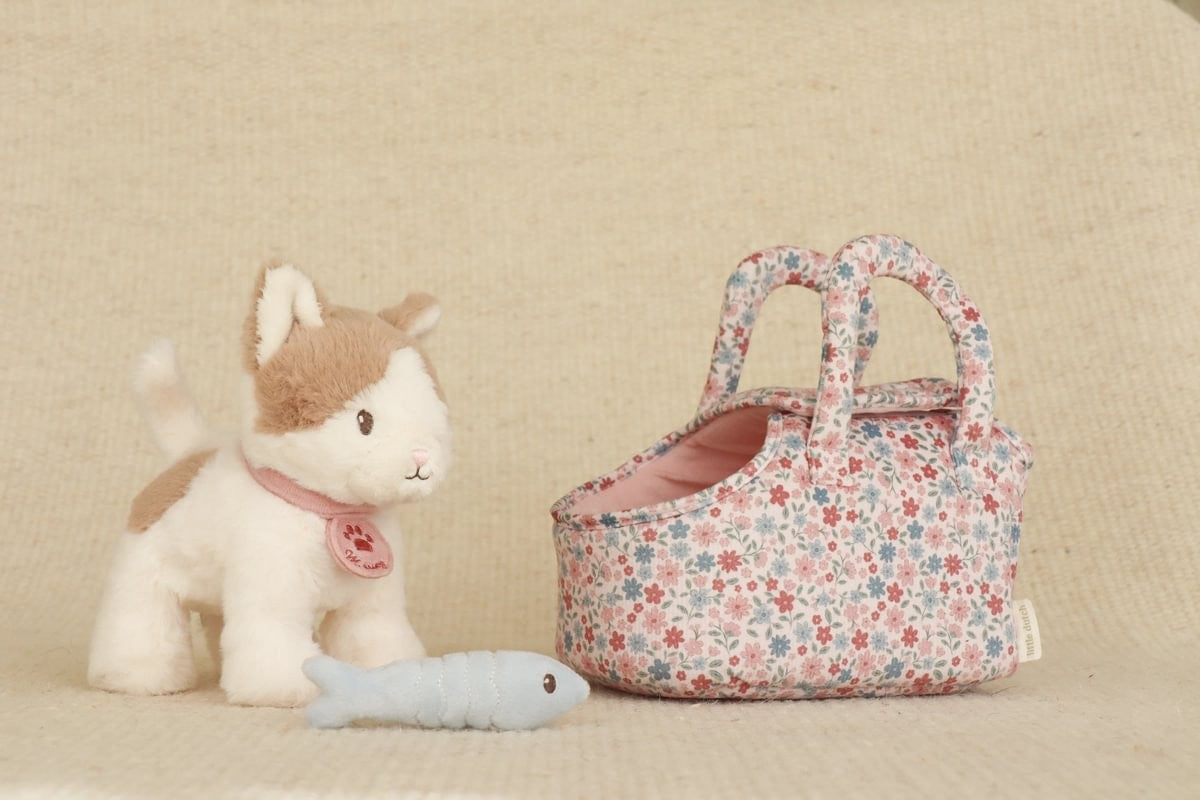 Gatito de peluche Marley con bolsa Little Dutch