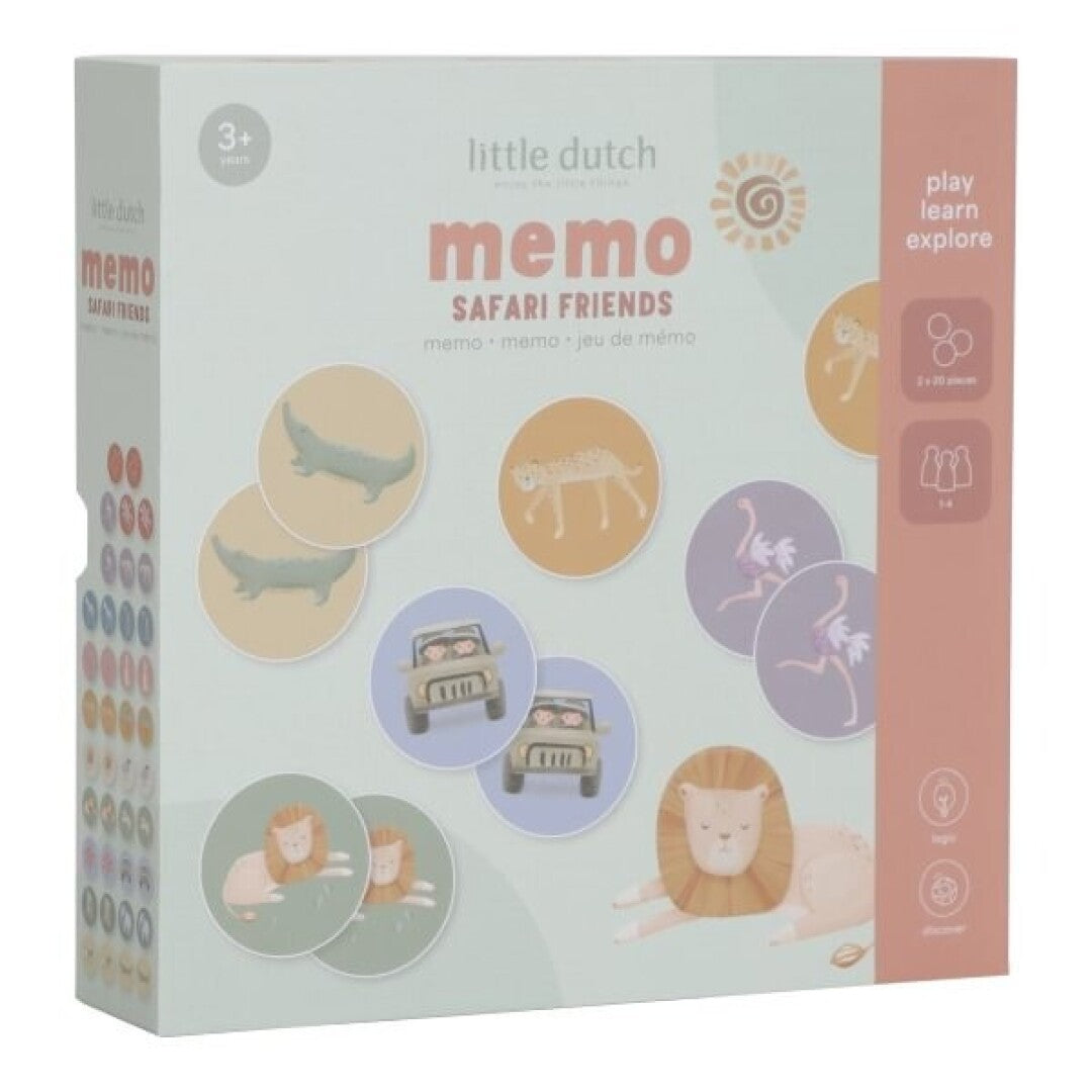 Juego memo FSC Safari Friends de Little Dutch