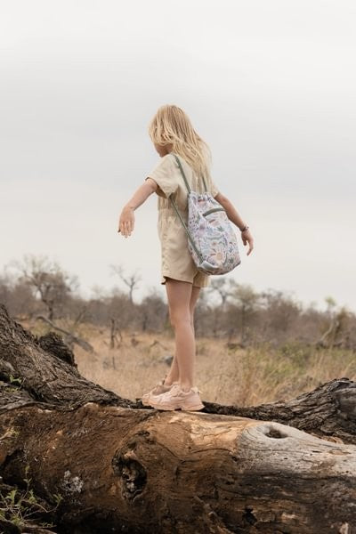 Mochila bolsa saco Gym Infantil Safari Friends de Little Dutch