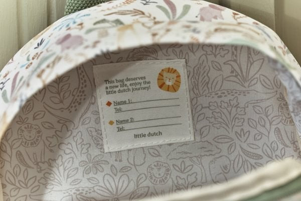 Mochila infantil Safari Friends de Little Dutch