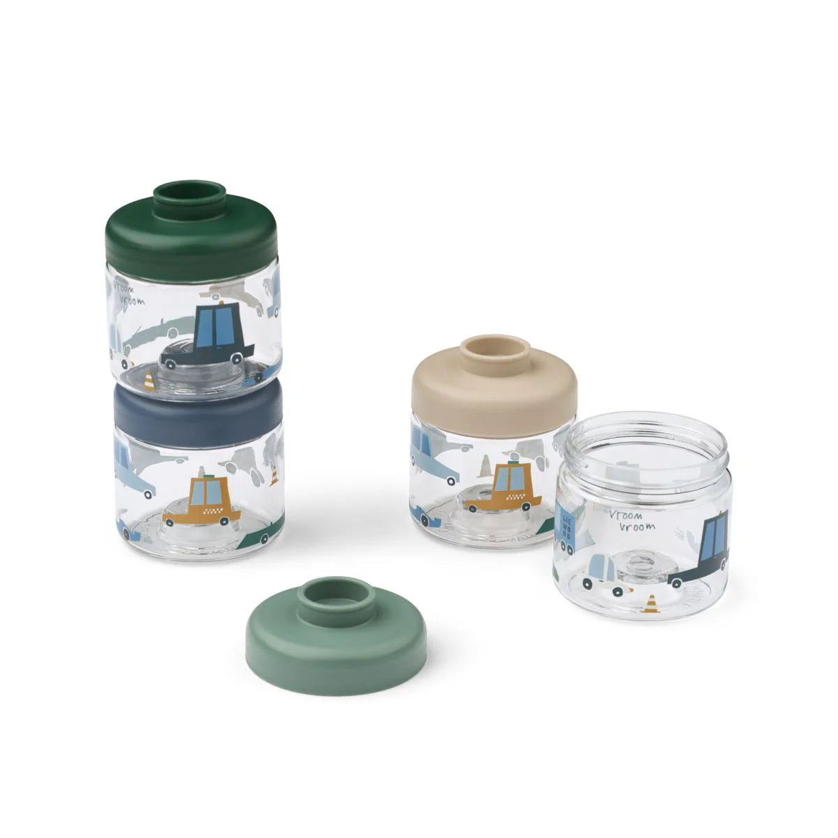 Pack 4 Contenedores de alimentos Dominique Cars Liewood