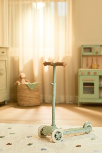 Patinete infantil 3 ruedas Verde Little Dutch