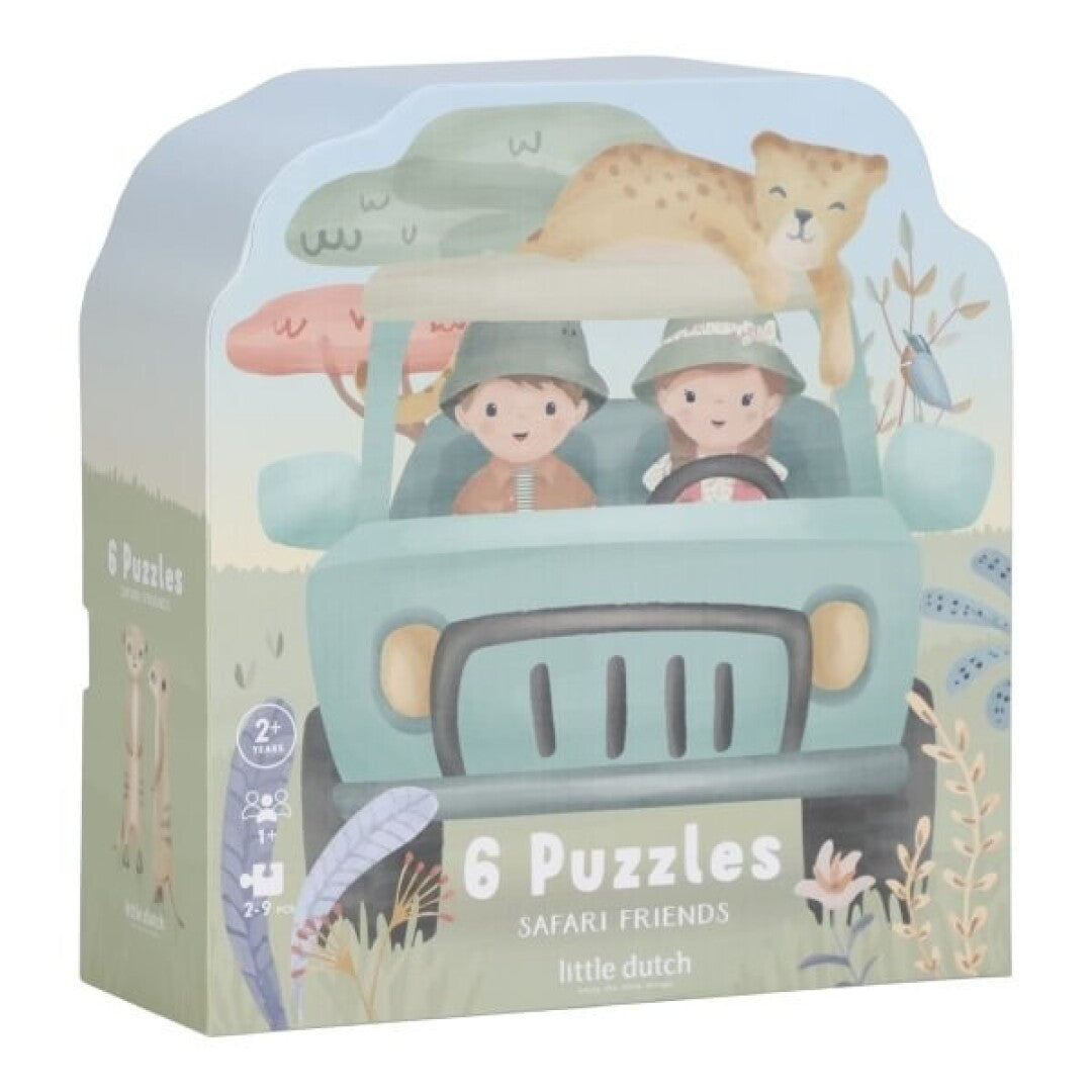 Puzzle 6 en 1  FSC Safari Friends de Little Dutch