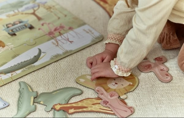 Puzzle 6 en 1  FSC Safari Friends de Little Dutch
