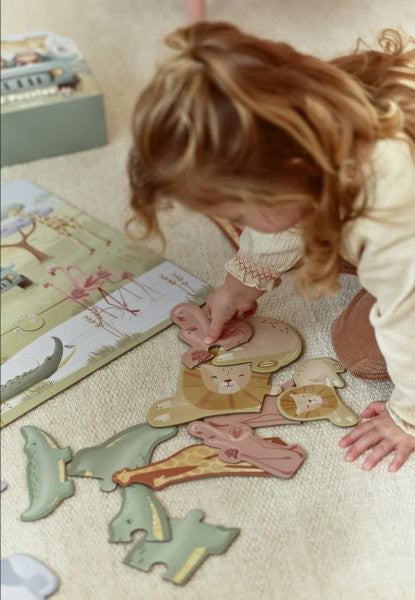 Puzzle 6 en 1  FSC Safari Friends de Little Dutch
