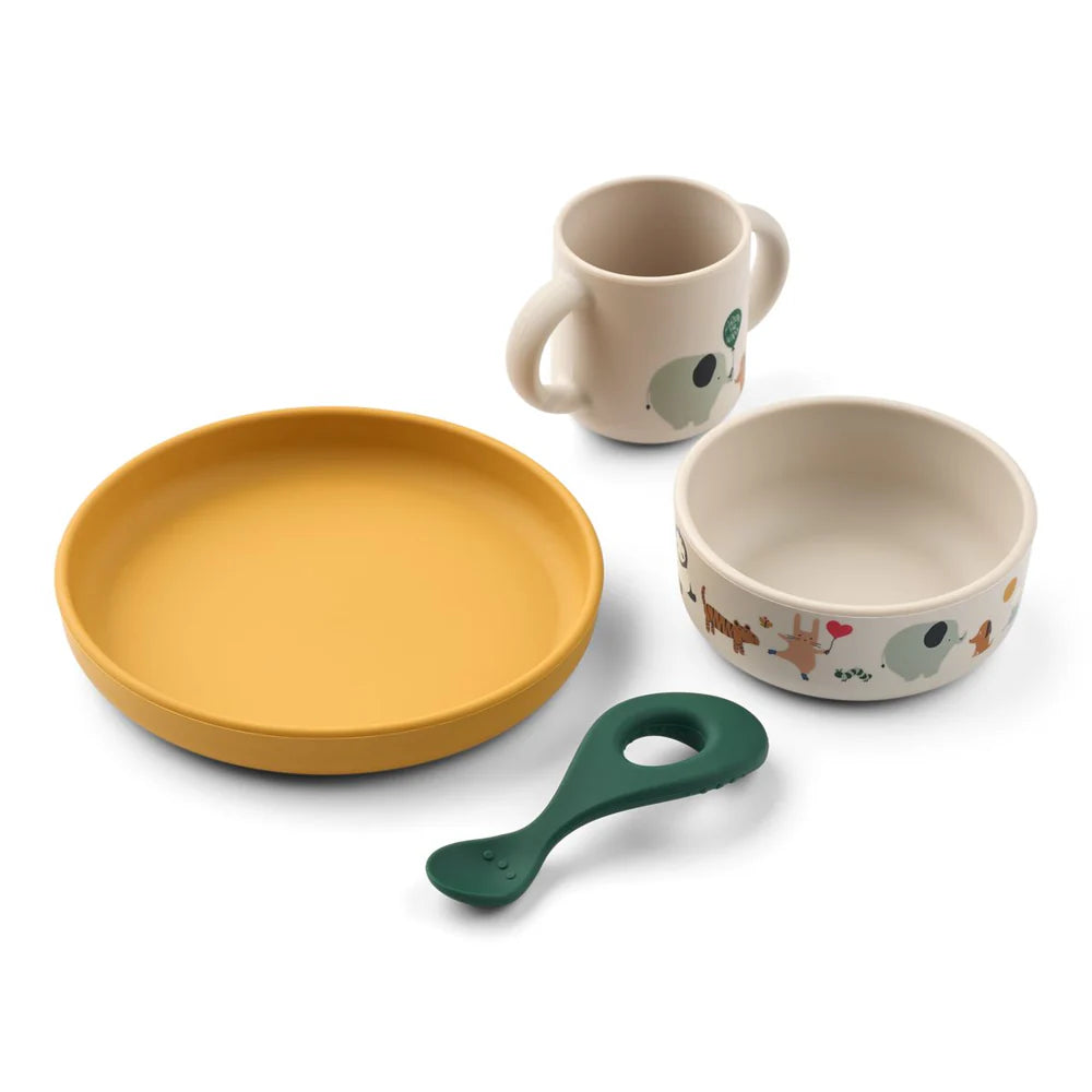 Set Vajilla Vivi Around the world Silicona de Liewood
