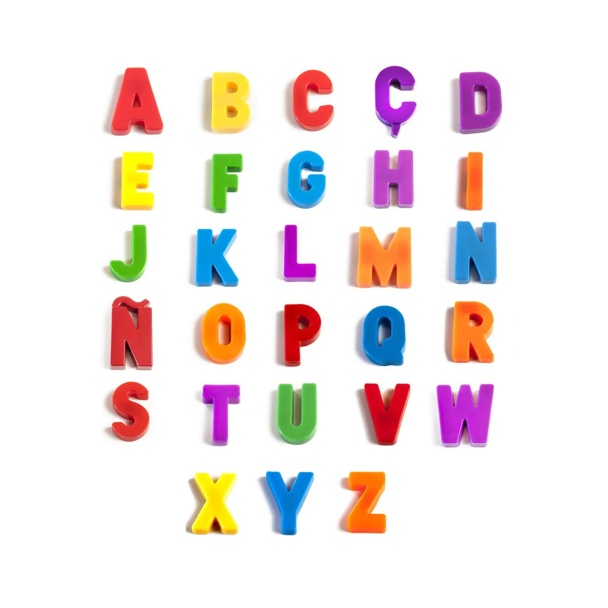 Set de 76 letras magnéticas mayúsculas  Miniland