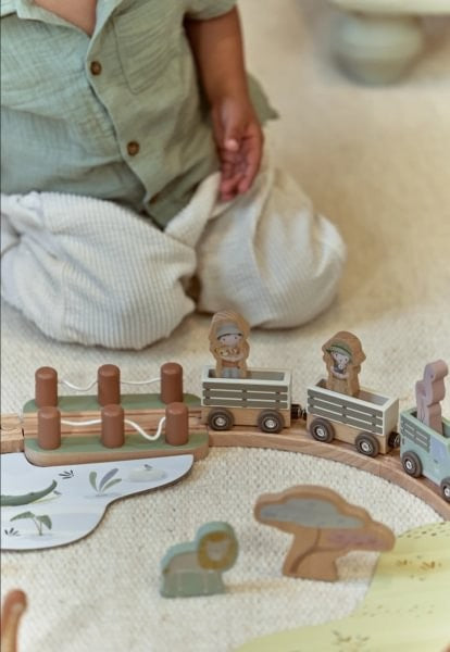 Sistema de tren de madera FSC Safari de Little Dutch