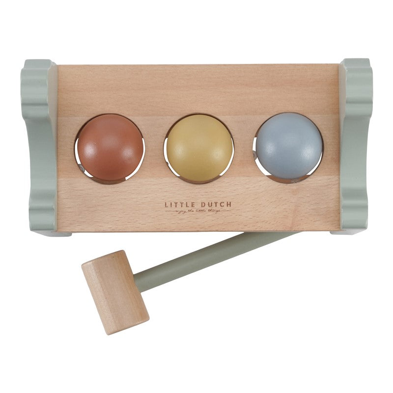 Banco de golpeo con bolas Little Farm Little Dutch