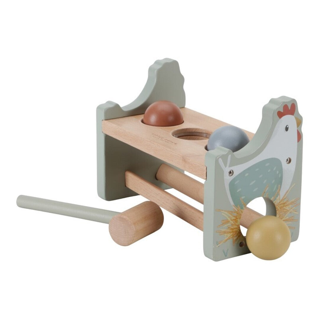 Banco de golpeo con bolas Little Farm Little Dutch