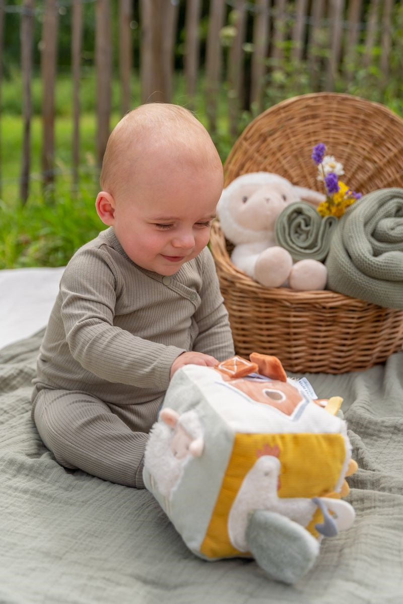 Cubo blandito de actividades Granja Little Dutch