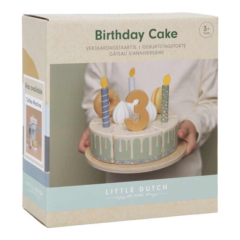 Tarta de cumpleaños Azul FSC madera Little Dutch