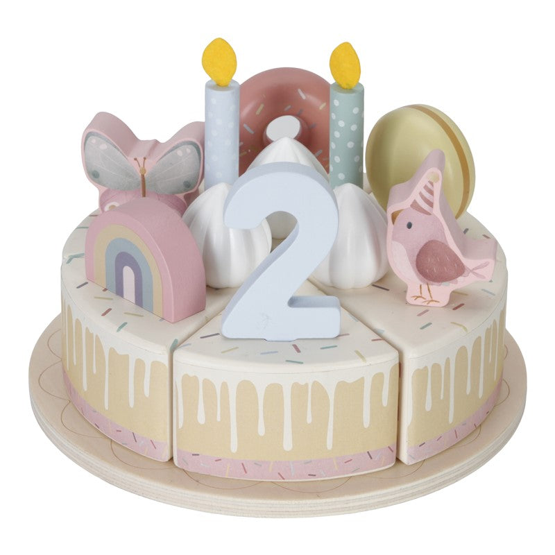 Tarta de cumpleaños Rosa FSC madera Little Dutch