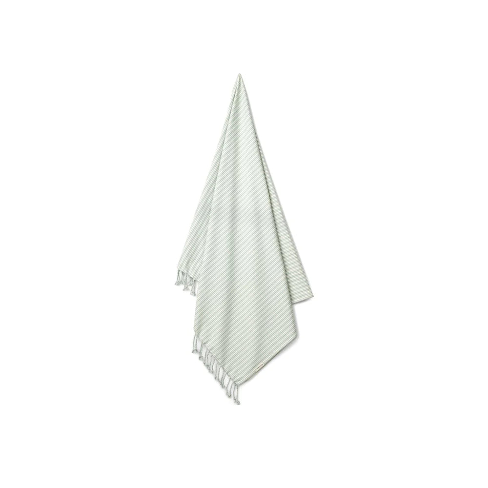 Toalla de playa Mona Azul/creme rayas de Liewood
