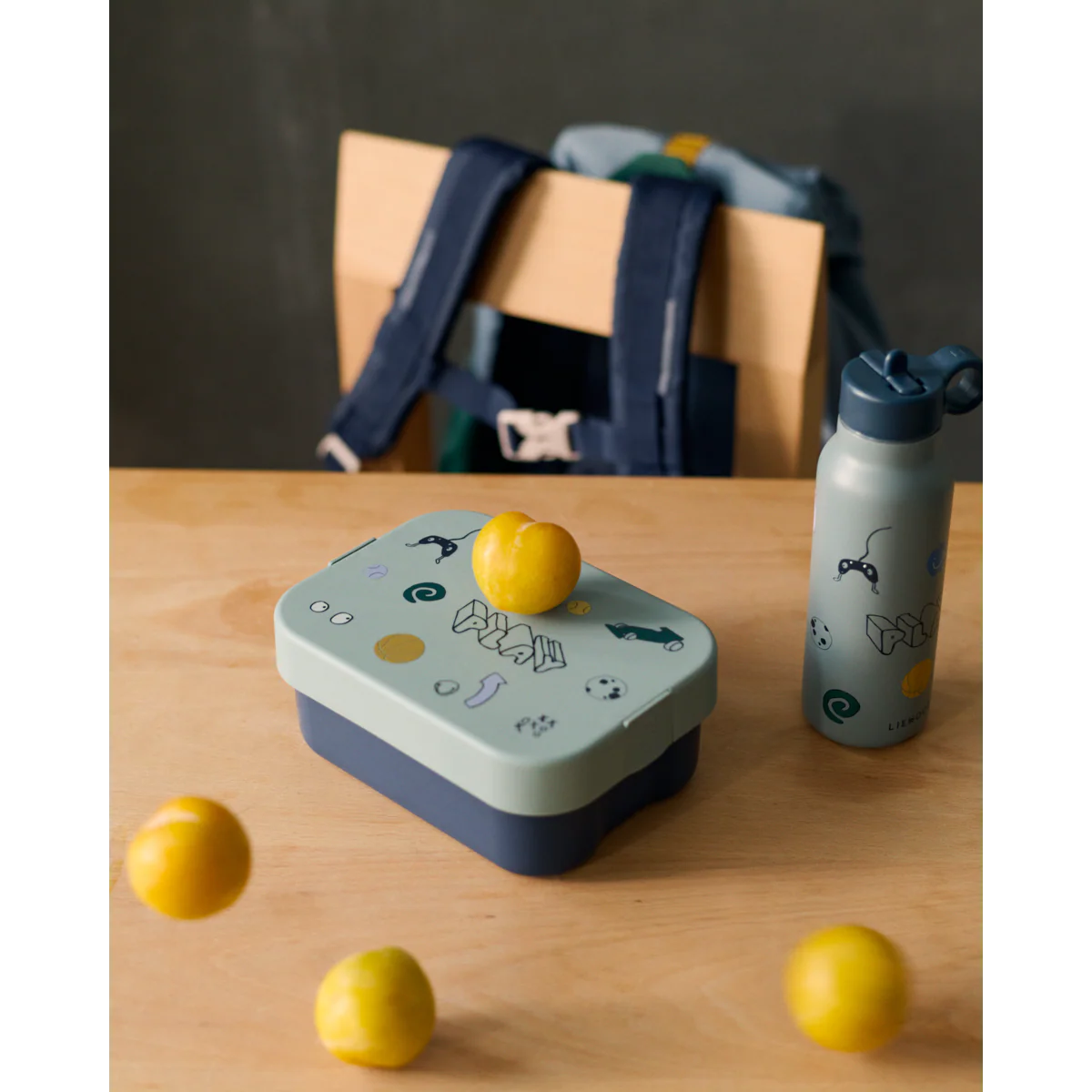 Tupper Fiambrera Kamil Play Peppermnt de Liewood