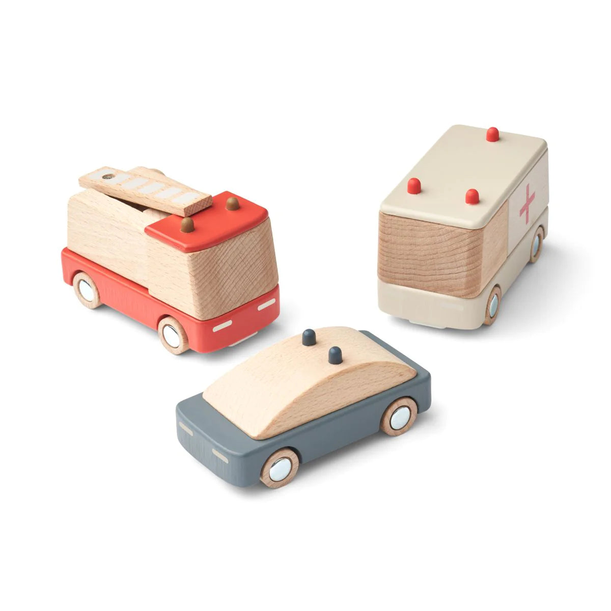 Pack de 3 Vehículos de emergencias de Liewood