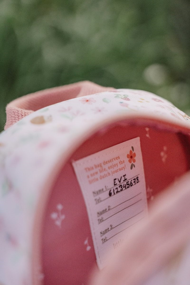 Mochila infantil Fairy Garden rosa Little Dutch