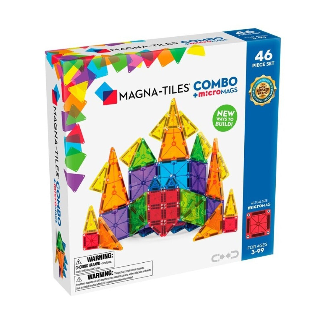 Magna-Tiles Combo + microMags 46 piezas
