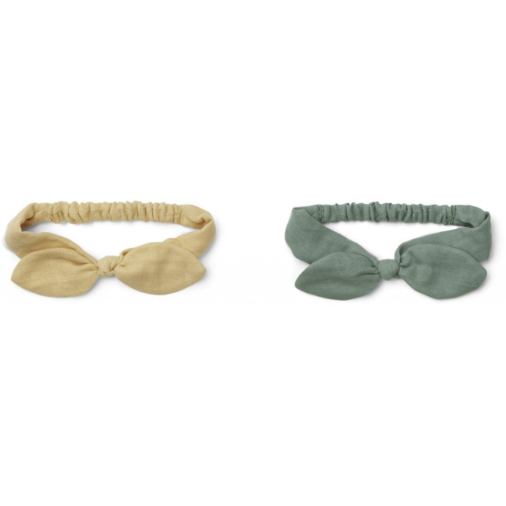 Pack 2 Diademas con lazo Henny | Menta y Amarillo de Liewood