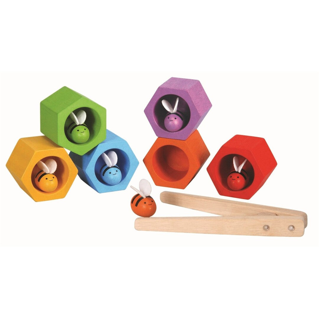 Abejas en la colmena de madera - Plantoys