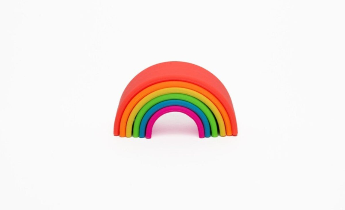 Arco iris Dena de colores neón