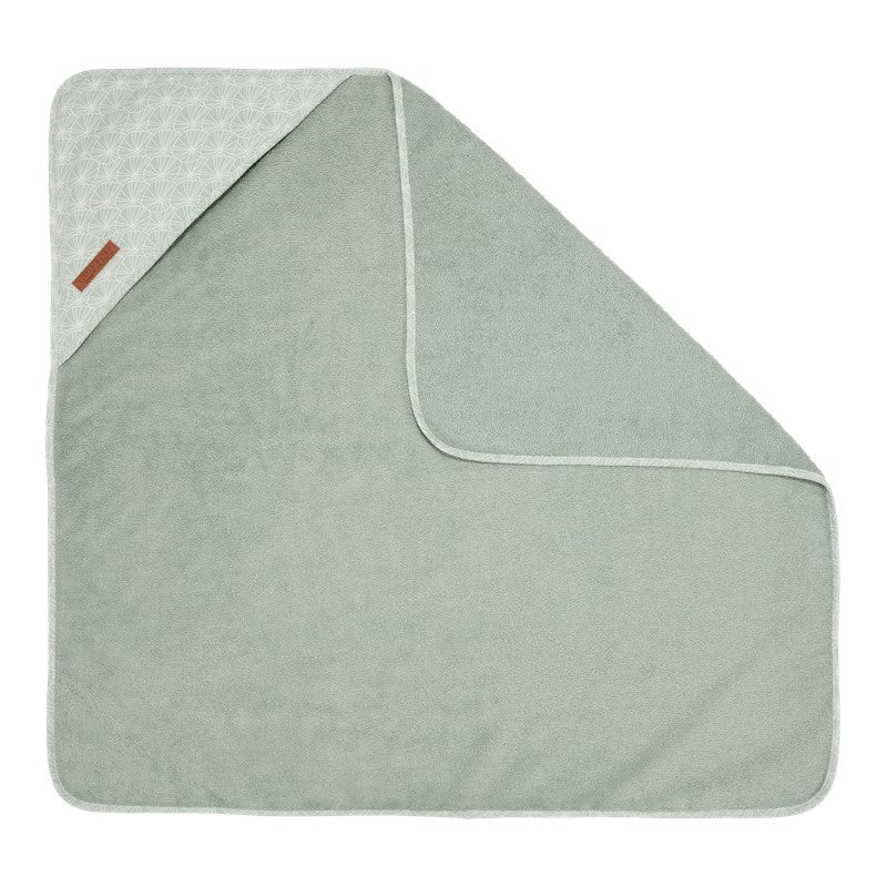 Toalla capa de baño menta de  Little Dutch