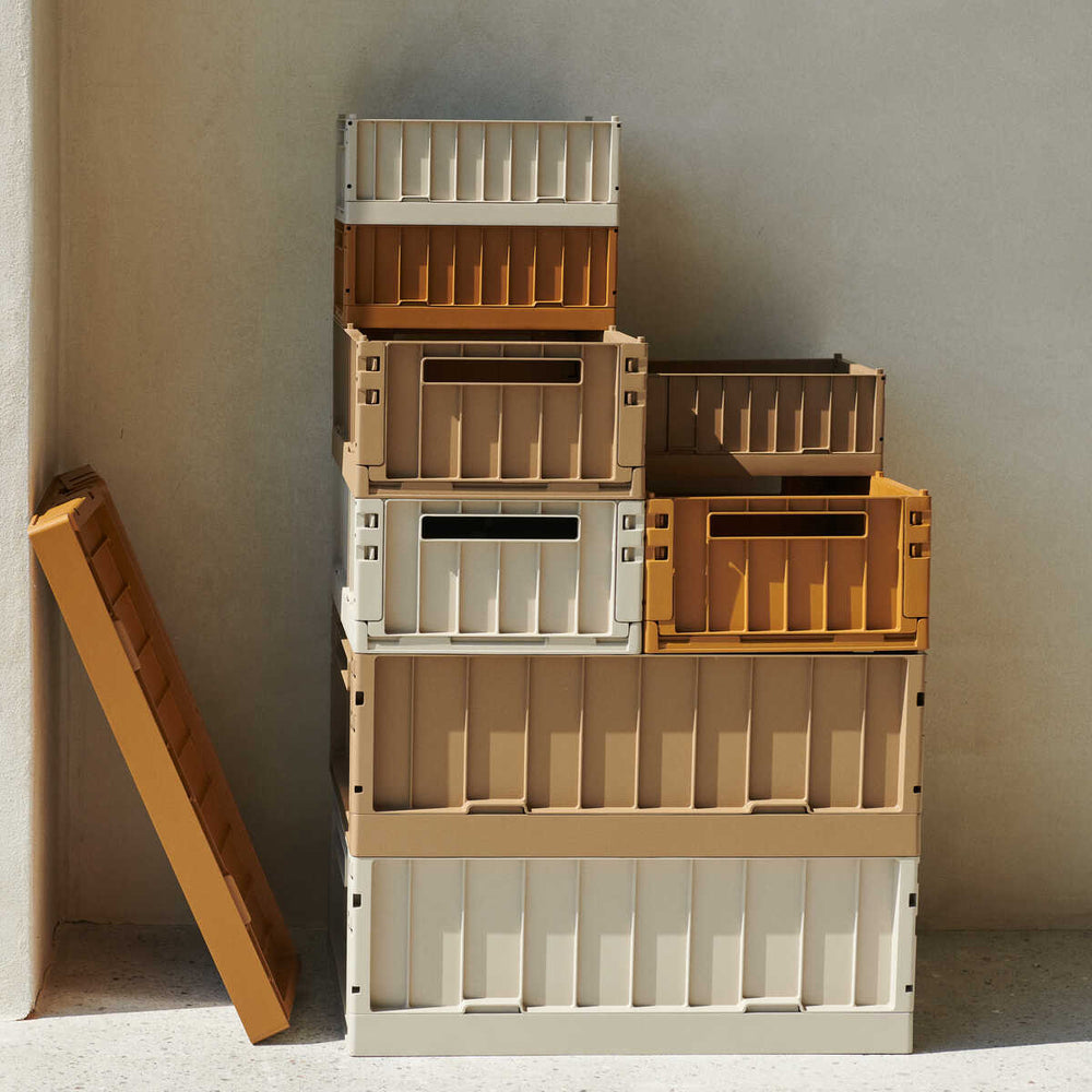 Pack de 2 Caja Plegable Mediana Weston Caramelo de Liewood