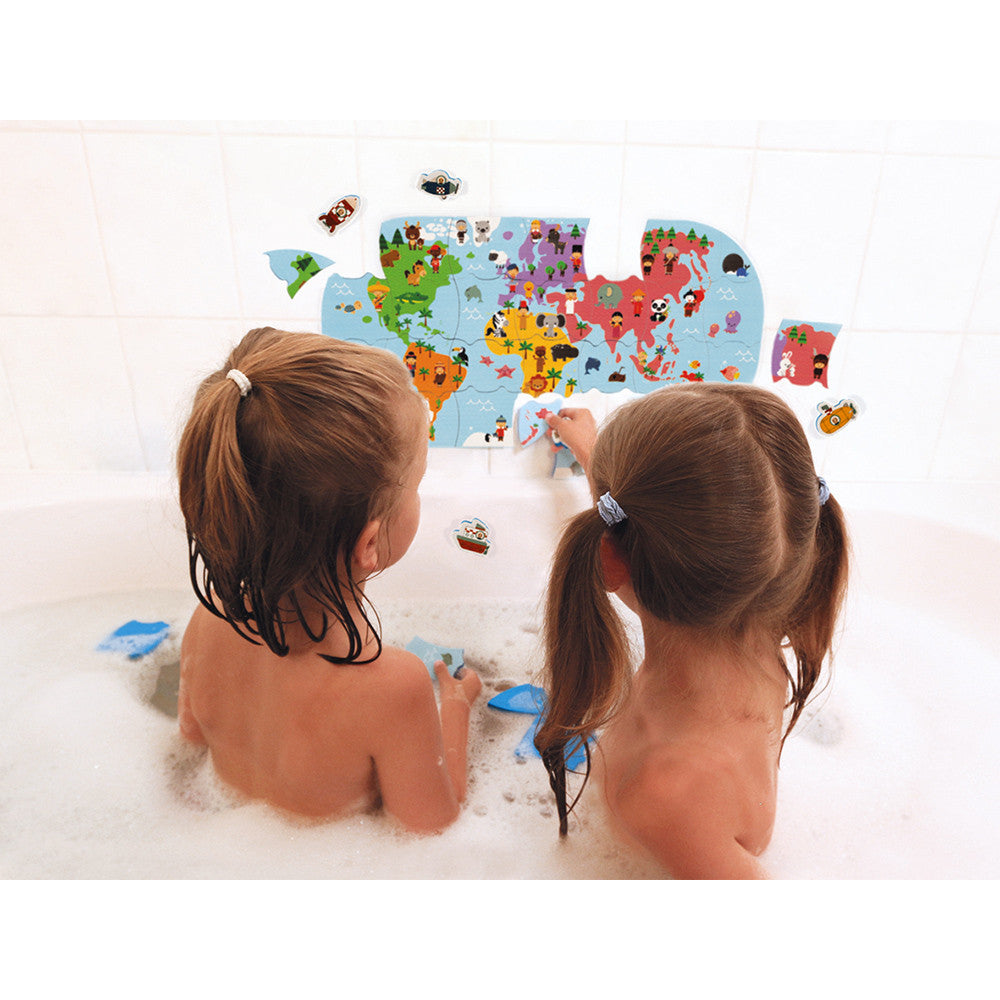 Mapa del Mundo baño Janod