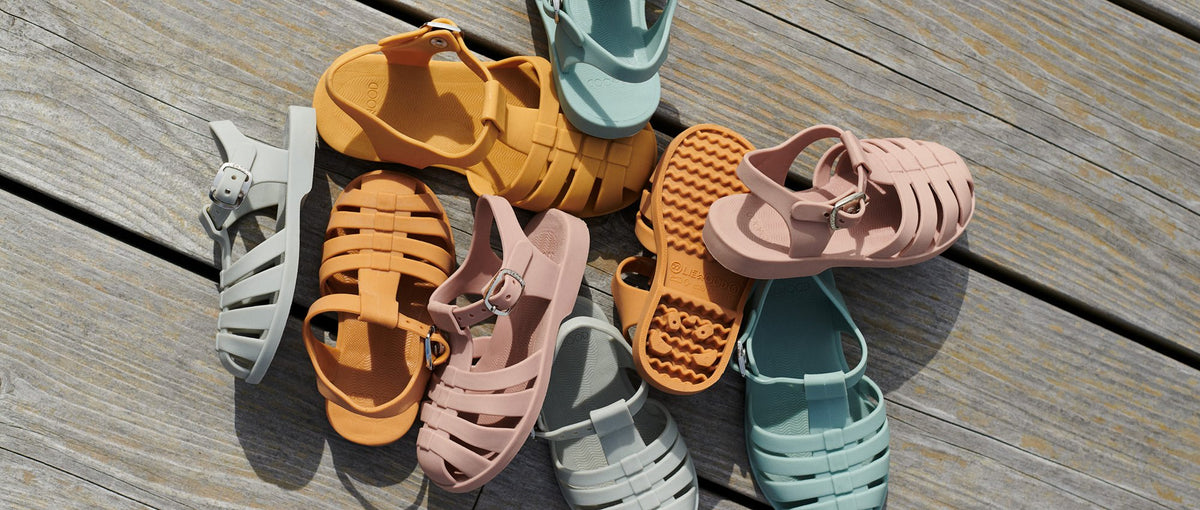 Sandalias Cangrejeras infantil Bre Mostaza de Liewood