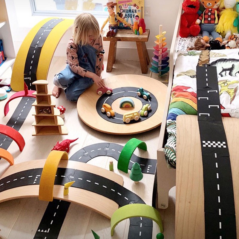 Ringroad- Carretera Flexible Waytoplay 12 piezas